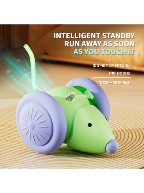 Interaktív macskajáték elektromos egér