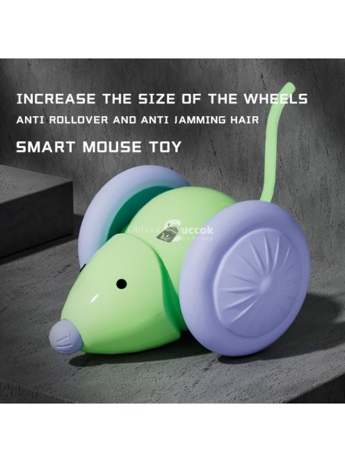 Interaktív macskajáték elektromos egér