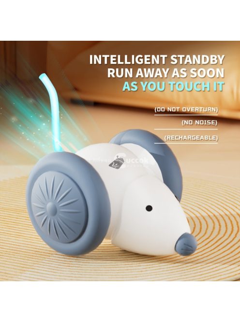 Interaktív macskajáték elektromos egér