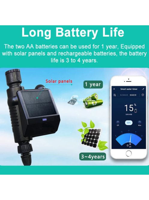 Napenergiás kert öntöző időzítő