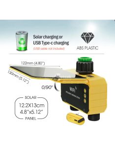   WiFi napenergiás öntöző időzítő Smart Life vezérléssel