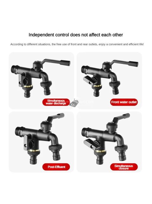 Fagyálló kültéri vízcsap két kimenettel