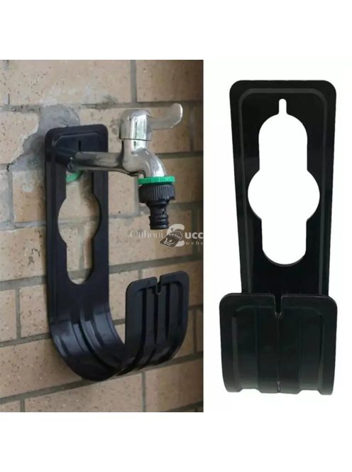 Falra szerelhető tömlőtartó kerti használatra