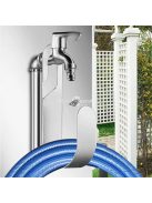 Ezüst Falra szerelhető tömlő tároló állvány