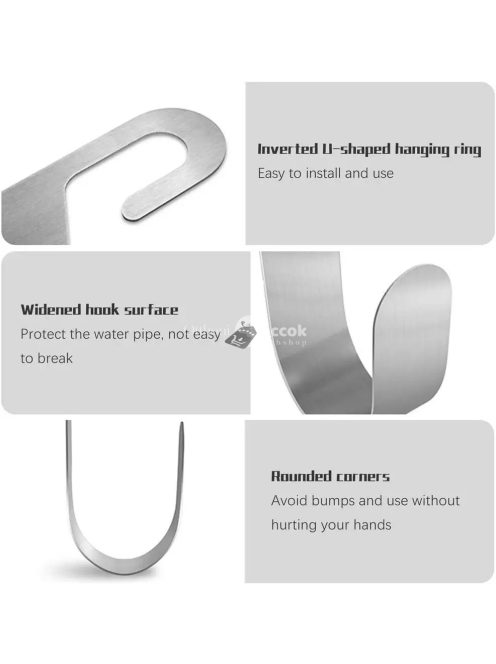 Ezüst Falra szerelhető tömlő tároló állvány