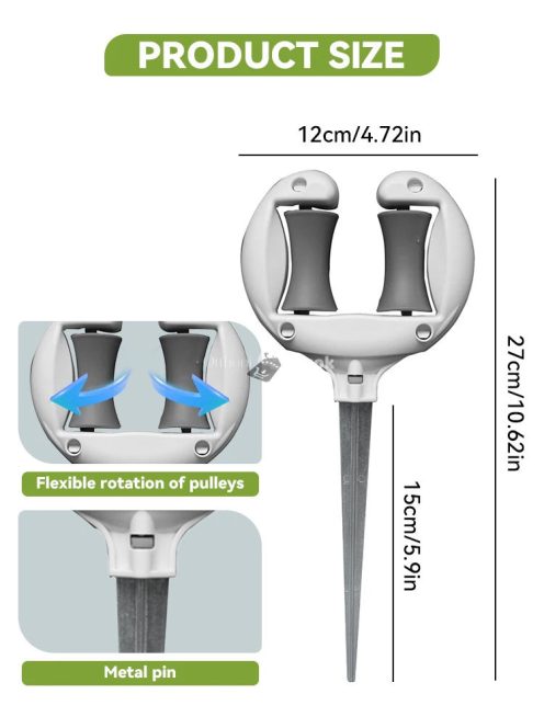 Tömlő irányító és pozicionáló tüske
