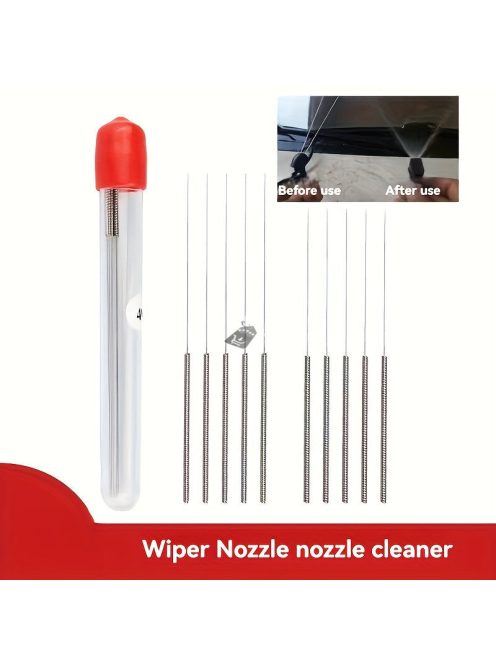 10 darabos Rozsdamentes Acél Törlőfej Tisztító Készlet