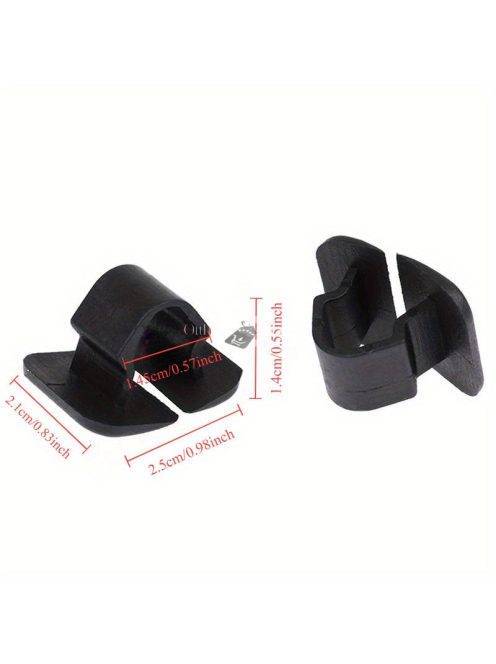 10db Fekete Műanyag Autó Motorháztető Hangszigetelő Klipsz