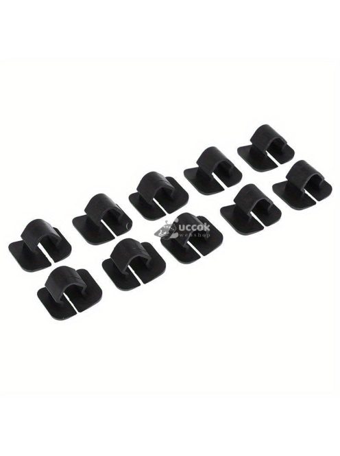 10db Fekete Műanyag Autó Motorháztető Hangszigetelő Klipsz