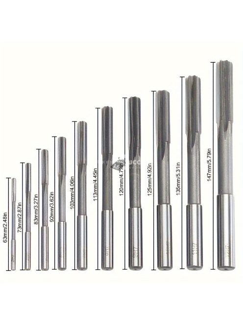 10 darabos gyorsacél dörzsárcsavar készlet