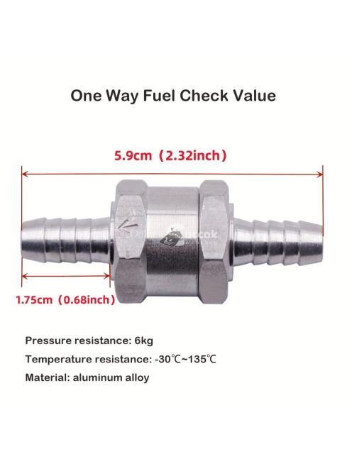1 db egyirányú üzemanyag visszacsapó szelep