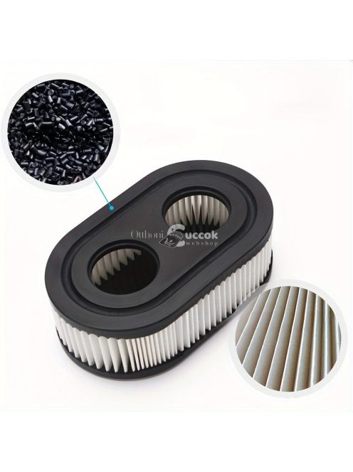 2 db, fűnyíró légszűrő, kompatibilis a Briggs And Stratton 593260, 798452 sorozatú motorokkal