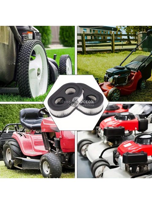 2 db, fűnyíró légszűrő, kompatibilis a Briggs And Stratton 593260, 798452 sorozatú motorokkal