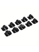 10db Fekete Műanyag Autó Motorháztető Hangszigetelő Klipsz