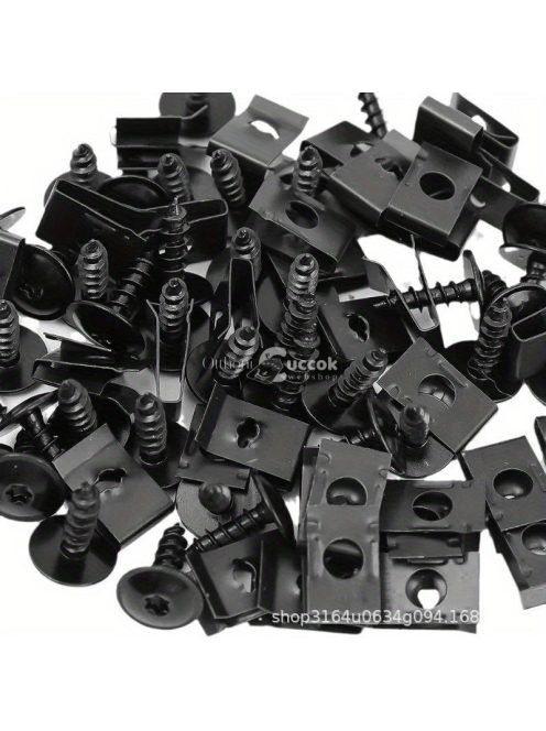 20db Vas U-alakú autós csavaros alapklip