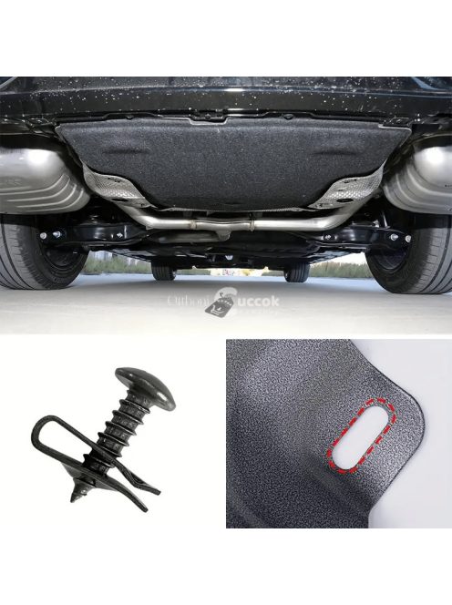 20db Vas U-alakú autós csavaros alapklip