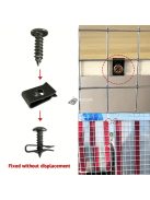 20db Vas U-alakú autós csavaros alapklip