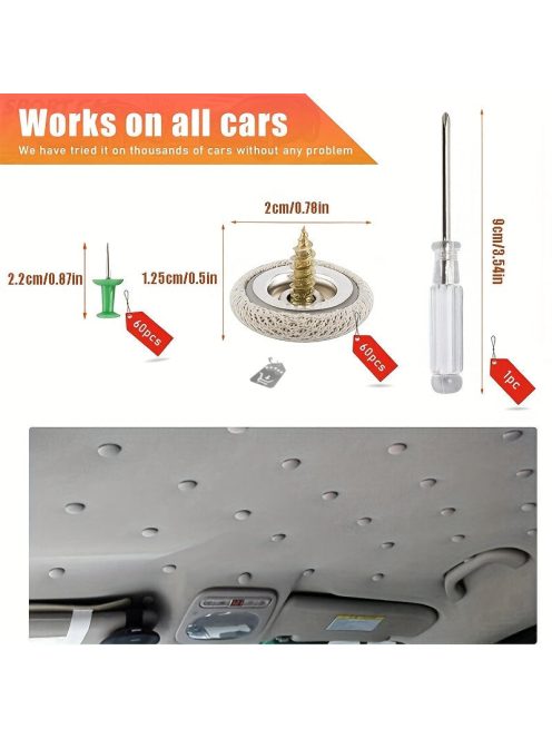 60 darabos autó tetőfedő javító készlet