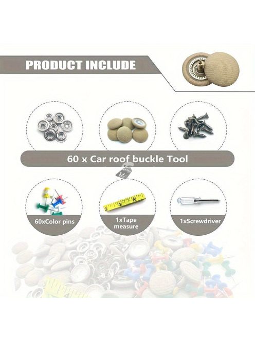 60 darabos autó tetőfedő javító készlet