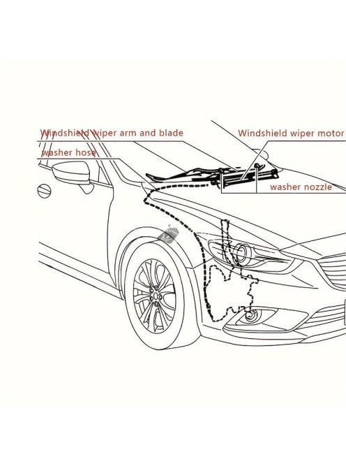 Szélvédő ablaktörlő fúvóka