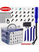 1000db Auto Rögzítő Klipsz és Rögzítőelem Készlet