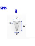 5db Ezüst Autó Ajtó Kárpit Panel