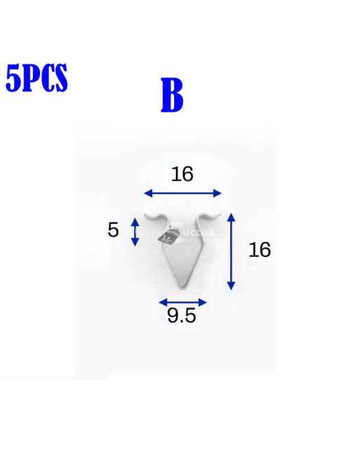 5db Ezüst Autó Ajtó Kárpit Panel