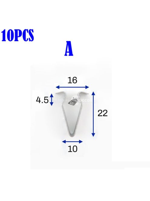 5db Ezüst Autó Ajtó Kárpit Panel