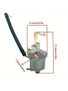 porlasztó, kompatibilis 1000W 2-ütemű kevert üzemanyagú benzinmotorhoz