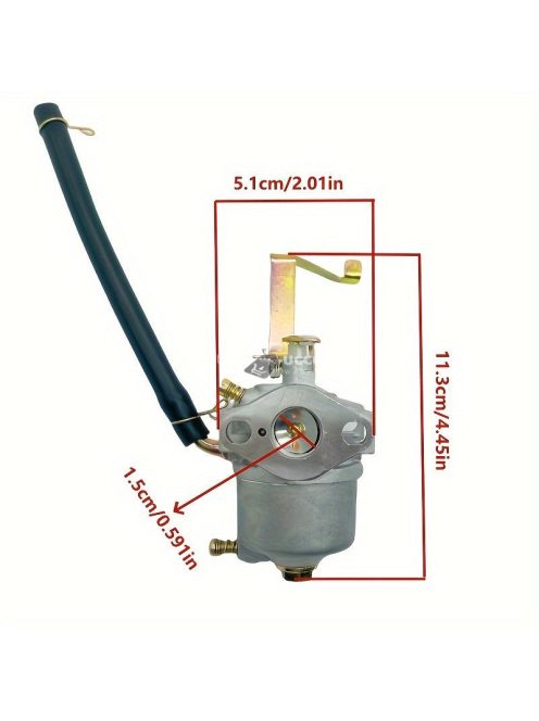 porlasztó, kompatibilis 1000W 2-ütemű kevert üzemanyagú benzinmotorhoz