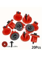 20db Motor Alátét Fedél Csipesz és Csavar Készlet