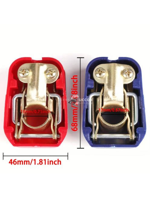 2 darabos autós akkumulátor kapocsbilincs