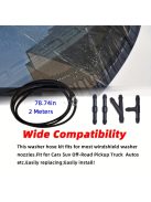 Szélvédőmosó tömlőkészlet - 2 méteres univerzális tömlő