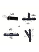 Szélvédőmosó tömlőkészlet - 2 méteres univerzális tömlő