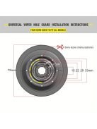 Univerzális autó ablaktörlő lapát védőburkolat készlet