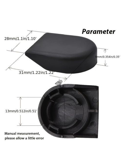 2db Tartós Műanyag Törlőkar Fedő