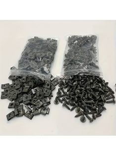   40 darabos autójavító készlet: Tartós vascsavarok és ülésrögzítő klipek, motor sárvédő és lökhárító védőbilincsek - Alapvető autó kiegészítők