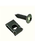 40 darabos autójavító készlet: Tartós vascsavarok és ülésrögzítő klipek, motor sárvédő és lökhárító védőbilincsek - Alapvető autó kiegészítők