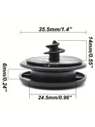 10 db univerzális autós padlószőnyeg csúszásgátló patentkapocs