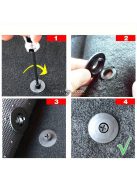 10 db univerzális autós padlószőnyeg csúszásgátló patentkapocs