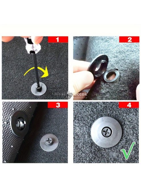 10 db univerzális autós padlószőnyeg csúszásgátló patentkapocs