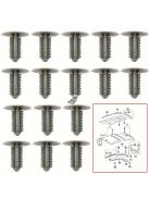 20db-os autótető kárpit rögzítő klipsz