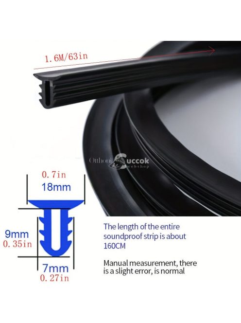 Autós műszerfal tömítőcsík