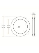 10db Prémium Fekete Gumi O-Gyűrű