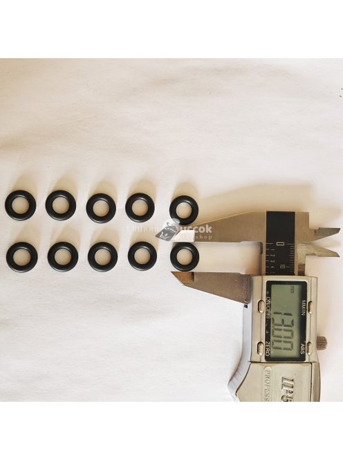 10db Prémium Fekete Gumi O-Gyűrű