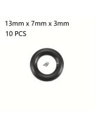 10db Prémium Fekete Gumi O-Gyűrű