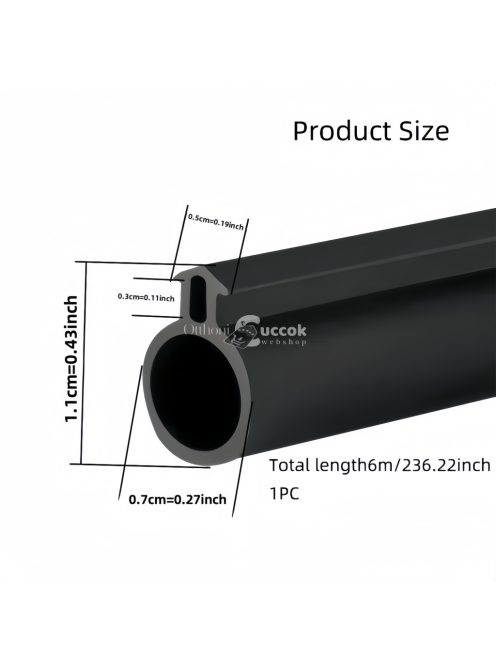 Szélvédő csík készlet alumínium ajtókhoz