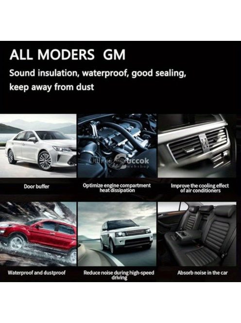 Univerzális 5 méteres vízálló szivacsgumi autóajtó tömítőcsík