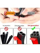 Univerzális 5 méteres vízálló szivacsgumi autóajtó tömítőcsík