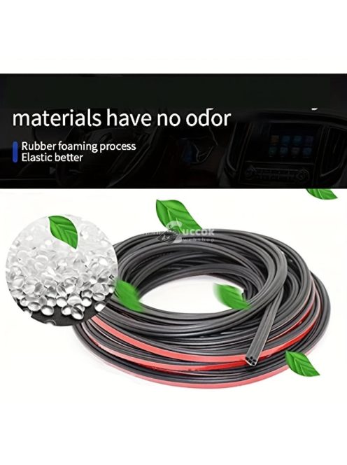 Univerzális 5 méteres vízálló szivacsgumi autóajtó tömítőcsík